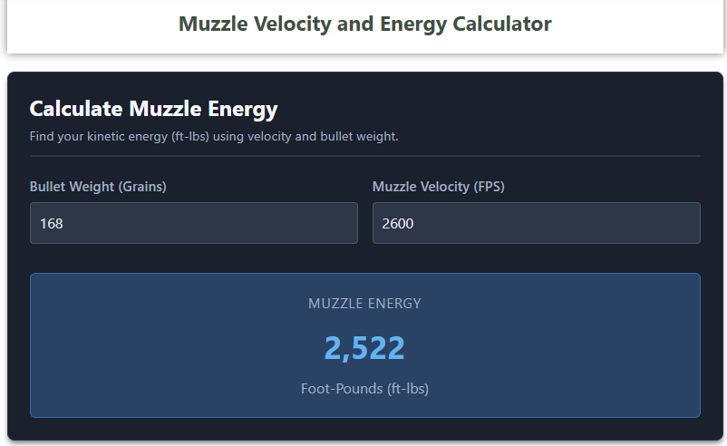 Muzzle Velocity Formula And Calculator