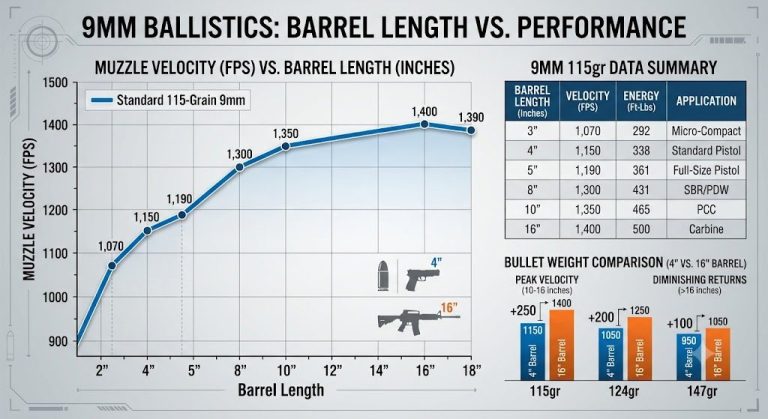 9mm Ballistics Chart Barrel Length
