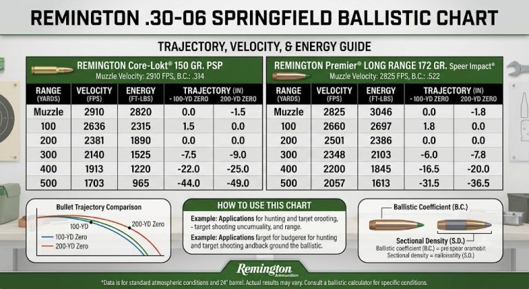 Remington 30 06 Ballistic Chart