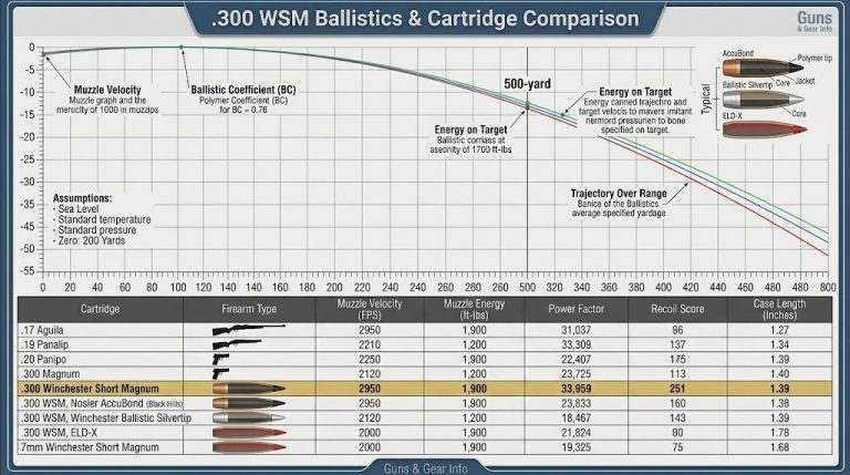 300 WSM Ballistics Chart
