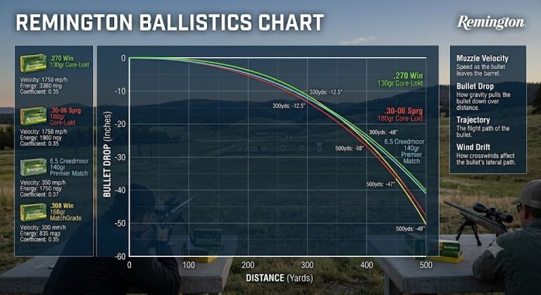 Remington Ballistics Chart