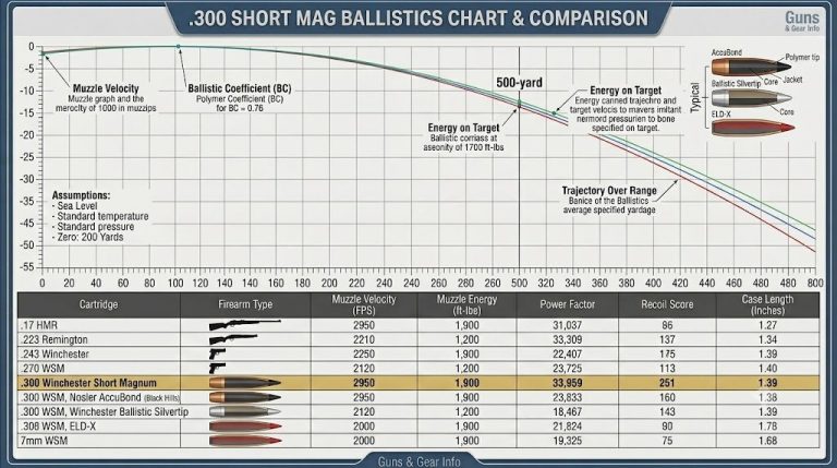 300 Short Mag Ballistics Chart