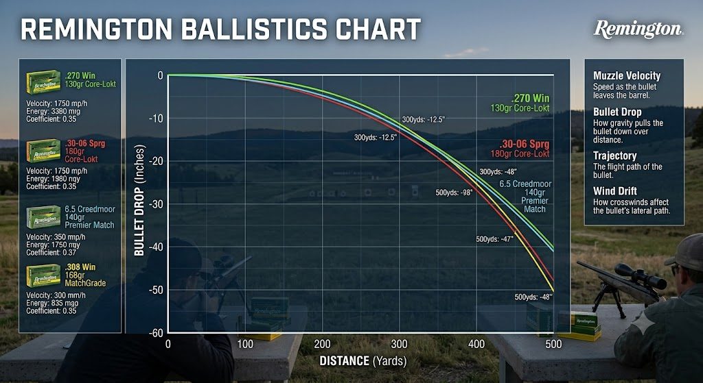 Remington Ballistics Chart