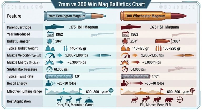 7mm Vs 300 Win Mag Ballistics Chart
