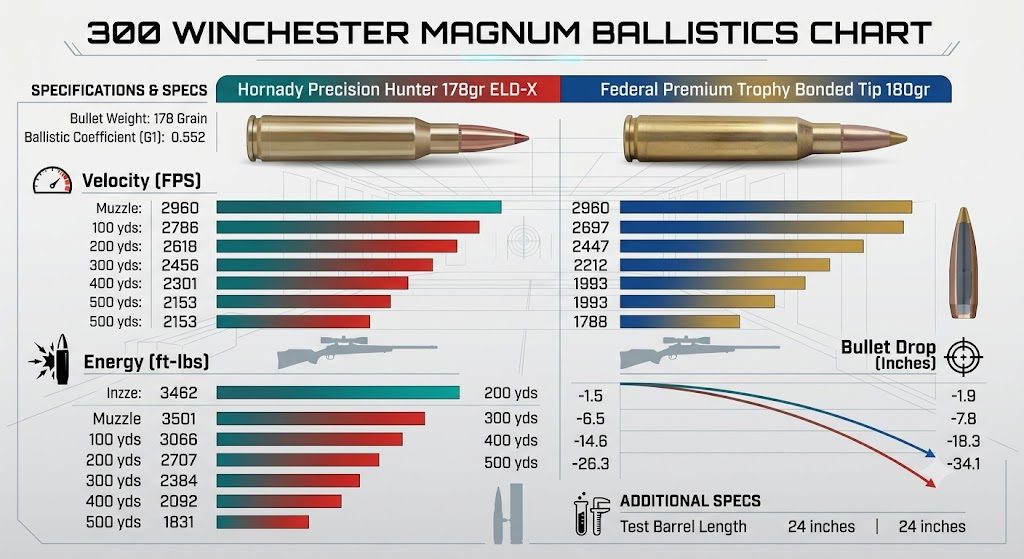 300 Winchester Magnum Ballistics Chart