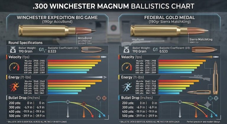300 Winchester Magnum Ballistics Chart