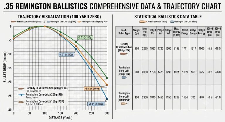 .35 Remington Ballistics Chart
