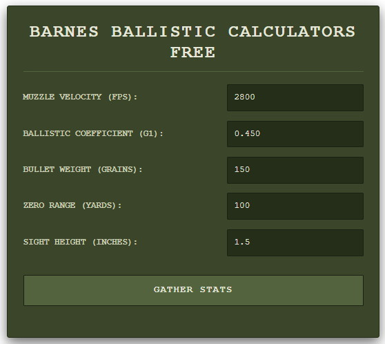 Barnes Ballistic Calculators Free