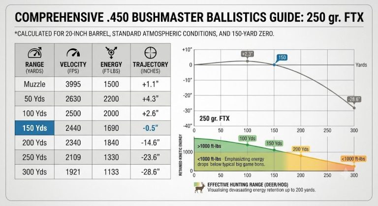 Hornady 450 Bushmaster Ballistics Chart