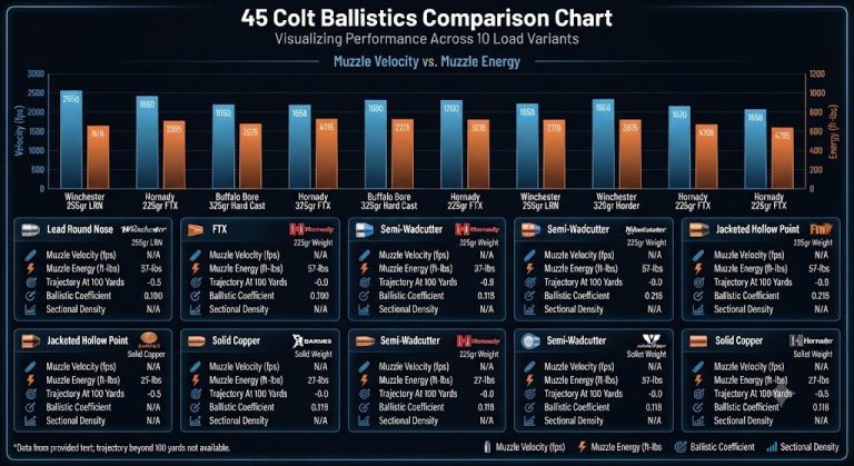 45 Colt Ballistics Chart