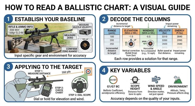 How to Read a Ballistic Chart?