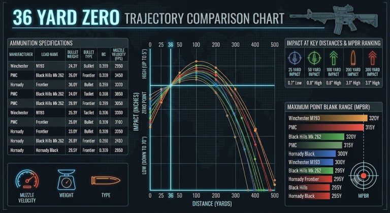 36 Yard Zero Chart