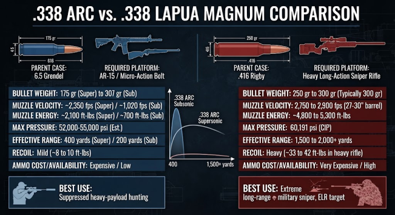 .338 Arc Vs .338 Lapua
