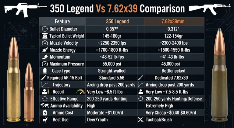 350 Legend Vs 7.62×39