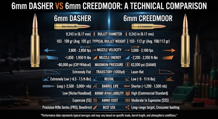 6mm Dasher Vs 6mm Creedmoor
