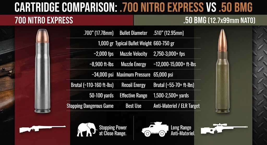 700 Nitro Express Vs 50 Bmg