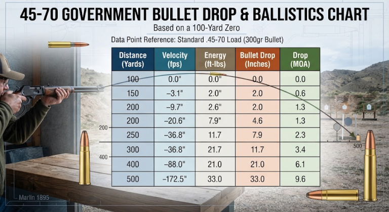 45 70 Bullet Drop Chart