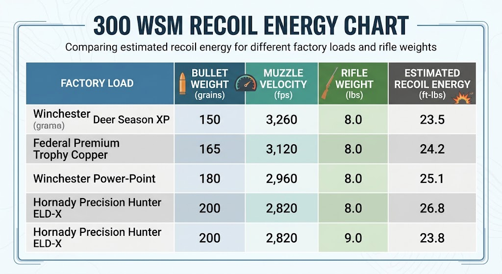 300 WSM Recoil