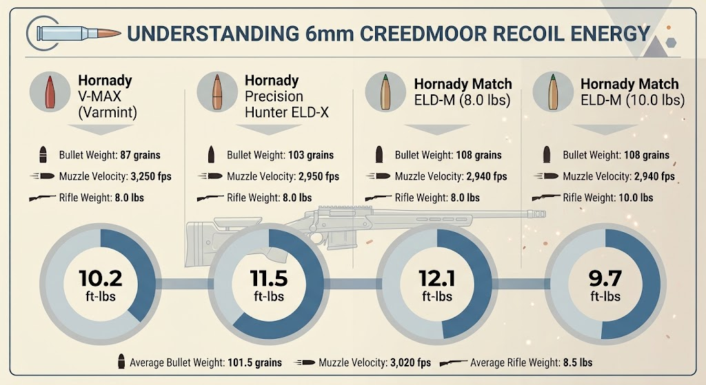 6mm Creedmoor Recoil