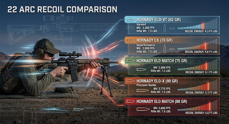 22 ARC Recoil
