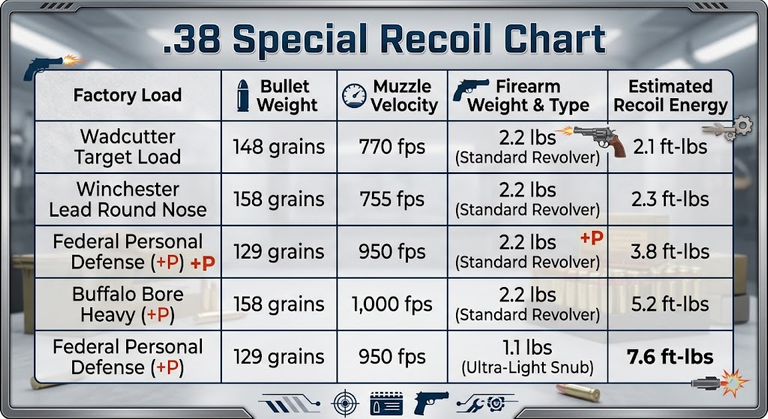 .38 Special Recoil