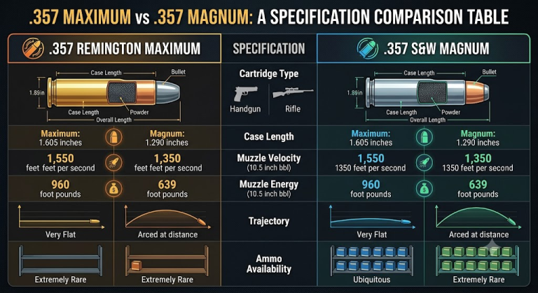 .357 Maximum vs .357 Magnum