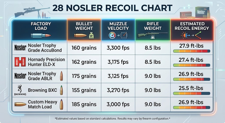 28 Nosler Recoil