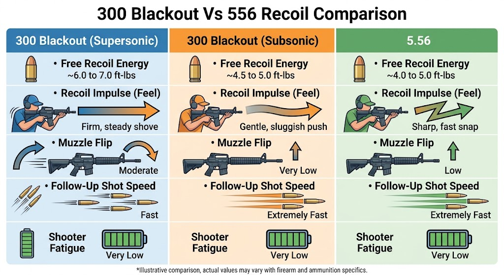 300 Blackout Vs 556 Recoil