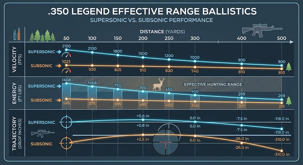 .350 Legend Effective Range