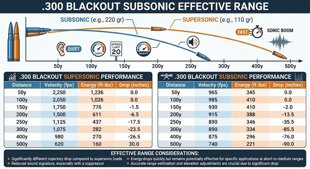 .300 Blackout Subsonic Effective Range