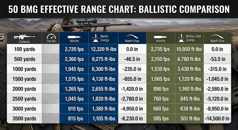 50 BMG Effective Range