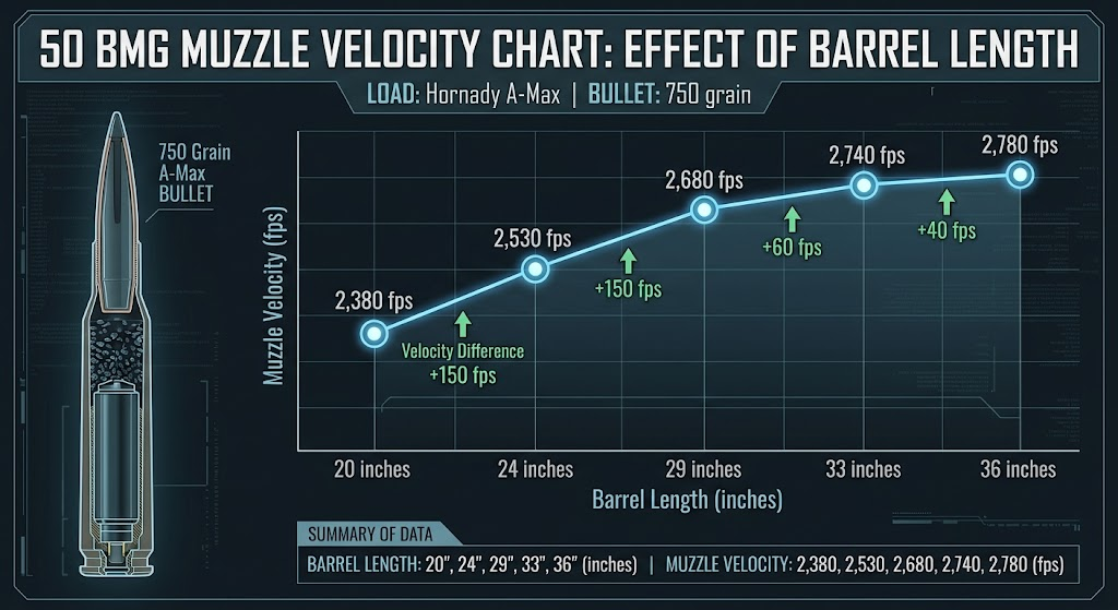 50 BMG Muzzle Velocity