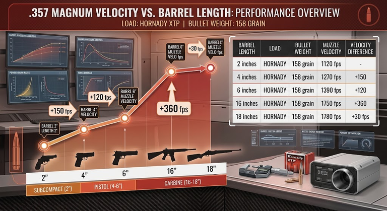 357 Magnum Velocity Vs Barrel Length