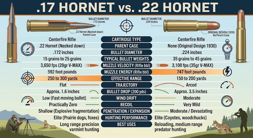 .17 Hornet vs .22 Hornet .17 Hornet vs .22 Hornet