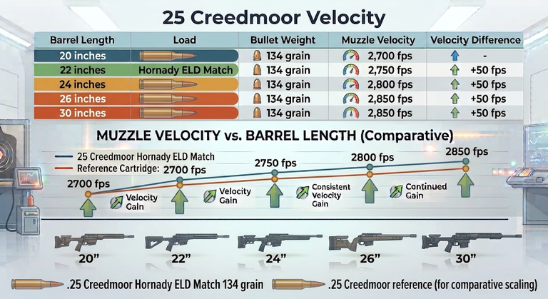 25 Creedmoor Velocity