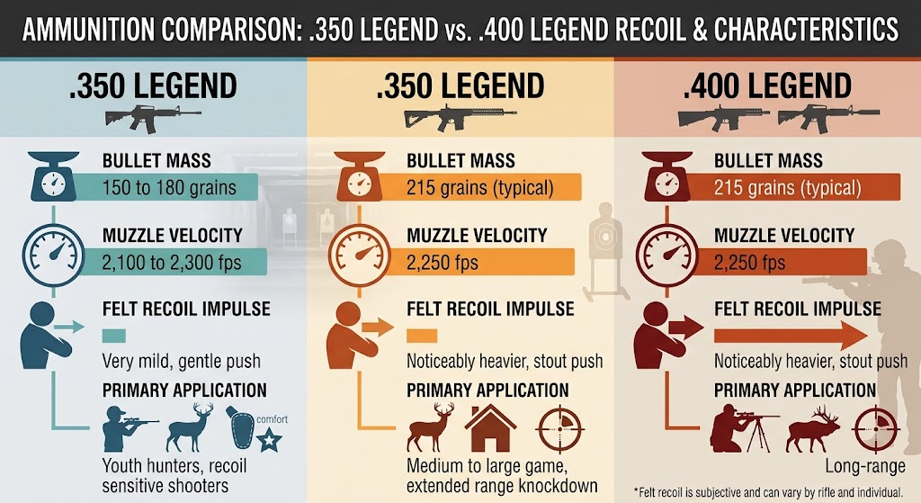 350 Legend vs 400 Legend Recoil