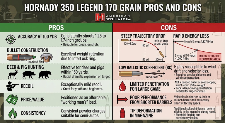 Hornady 350 Legend 170 Grain Review