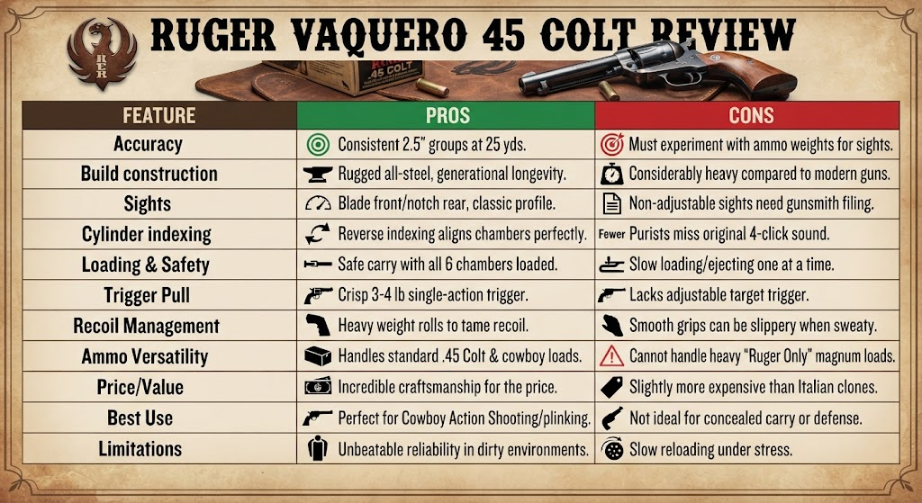 Ruger Vaquero 45 Colt Review