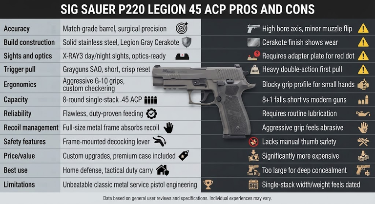 Sig Sauer P220 Legion 45 ACP Review