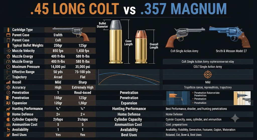 .45 Long Colt vs .357 Magnum .45 Long Colt vs .357 Magnum