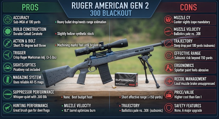 Ruger American Gen 2 300 Blackout Review
