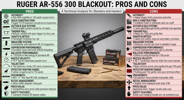 Ruger AR 556 300 Blackout Review