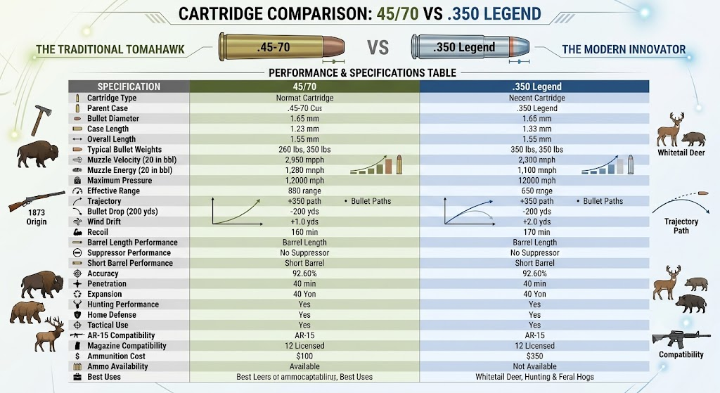 45/70 vs 350 legend