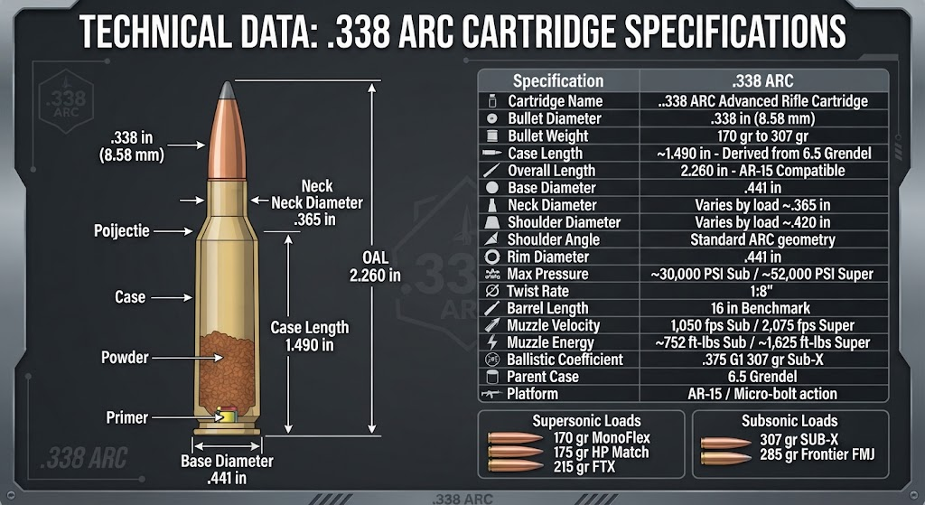 .338 ARC Specs