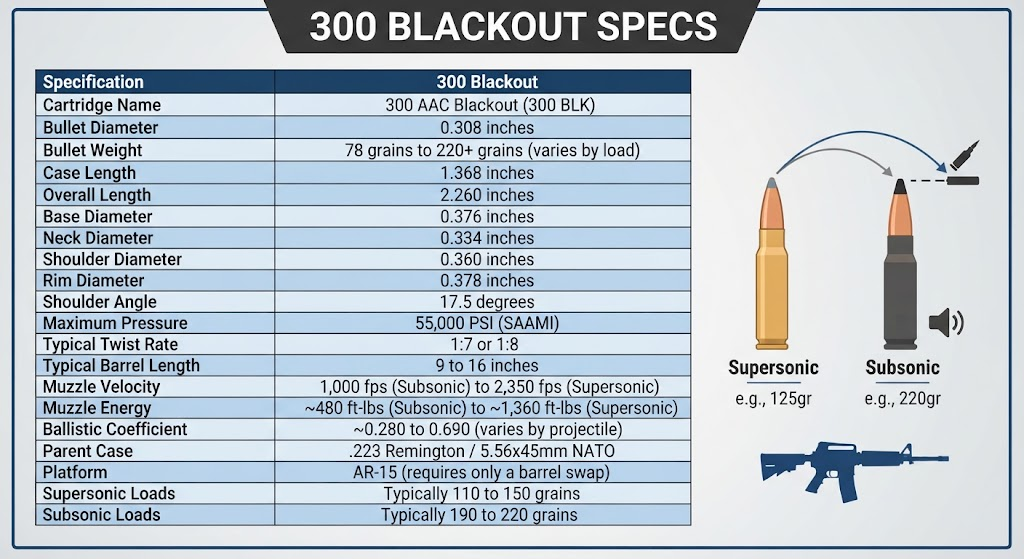 300 Blackout Specs