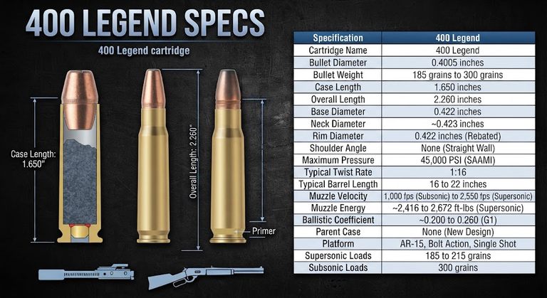 400 Legend Specs