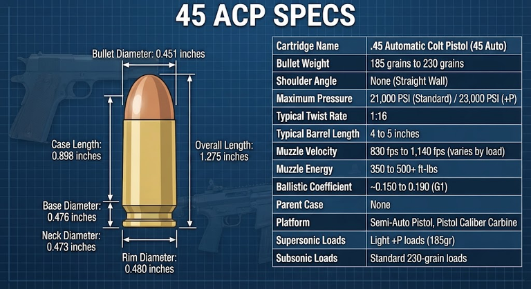45 ACP Specs