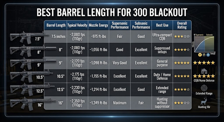 Best Barrel Length For 300 Blackout