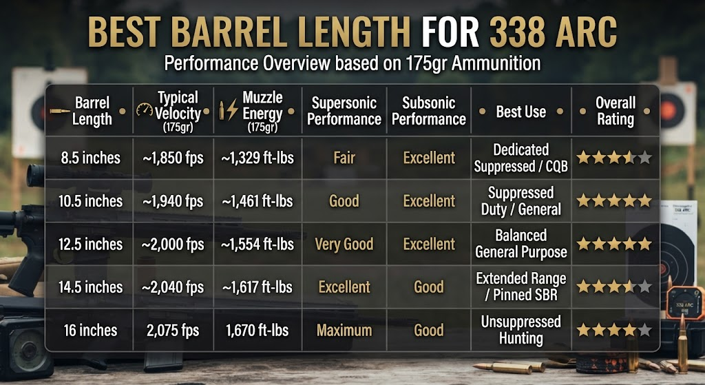 Best Barrel Length For 338 ARC