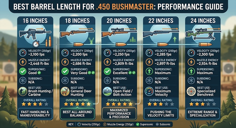 Best Barrel Length For 450 Bushmaster